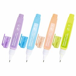 Ручка-корректор в пастельном корпусе BRAUBERG PASTEL, 9 мл, металлический наконечник, ассорти, 271251 - фото 13744739