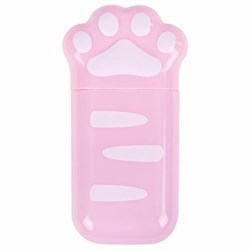 Корректирующая лента BRAUBERG KIDS "ЛАПКИ", 5 мм х 6 м, корпус розовый, блистер, 272497 - фото 13744930