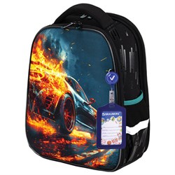 Ранец BRAUBERG FIT, 2 отделения, Speed increase, 38х27х14 см, 273109 - фото 13745059