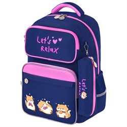 Рюкзак ЮНЛАНДИЯ COMPLETE с пеналом в комплекте, эрго-спинка, "Relaxing cats", 42х29х14 см, 273121 - фото 13745071