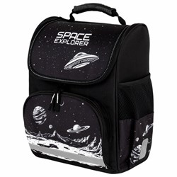 Ранец ПИФАГОР BASIC, 1 отделение, 3 кармана, эргономичная спинка, "Space invader", 35х28х18 см, 273140 - фото 13745090