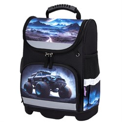 Ранец ЮНЛАНДИЯ WISE, 1 отделение, 3 кармана, устойчивое дно, Space driver, 37х29х15 см, 273163 - фото 13745113