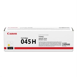 Картридж лазерный CANON (045HY) MF635/633/631/LBP 611/613, желтый, ресурс 2200 стр., оригинальный, 1243C002 - фото 13746258