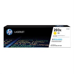 Картридж лазерный HP (CF542X) LaserJet Pro M254/M280/M281, №203X, желтый, оригинальный, ресурс 2500 страниц - фото 13746266