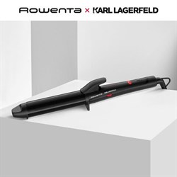 Щипцы для завивки волос ROWENTA Karl Lagerfeld CF323LF0, диаметр 32 мм, конусная форма, 120-200°C, черный, 1830008509 - фото 13747482