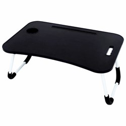 Столик складной для ноутбука/завтрака BRABIX BT-001 (600х400х265 мм), органайзер, черный, 532899 - фото 13748377