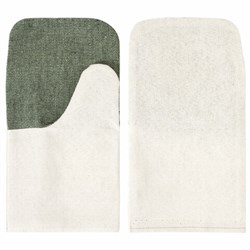 Рукавицы хлопчатобумажные, КОМПЛЕКТ 5 ПАР, плотность 380 г/м2, брезентовый огнеупорный наладонник, LAIMA, 600803 - фото 13748599