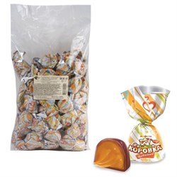 Конфеты шоколадные РОТ ФРОНТ "Коровка любимая", кремовая, 1000 г, пакет, РФ13338 - фото 13749321