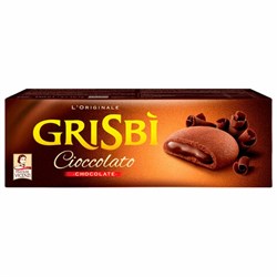 Печенье песочное GRISBI "Cioccolato" с шоколадным кремом 135 г, ИТАЛИЯ, 21201 - фото 13749330