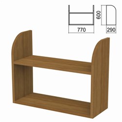 Полка навесная настенная "Арго", 770х290х600 мм, орех - фото 13750084
