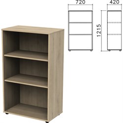 Шкаф (стеллаж) "Приоритет", 720х420х1215 мм, 2 полки, кронберг, К-933, К-933 кронберг - фото 13750110