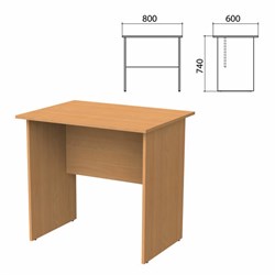 Стол письменный "Бюджет", 800х600х740 мм, груша ароза, 402659-336 - фото 13750133