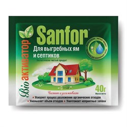 Средство для выгребных ям и септиков 40 г, SANFOR, 8384 - фото 13750598