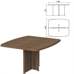 База стола для переговоров "Приоритет", 1400х1200х750 мм, лагос (КОМПЛЕКТ) - фото 13750735