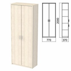 Шкаф закрытый "Арго", 770х370х2000 мм, ясень шимо (КОМПЛЕКТ) - фото 13751069