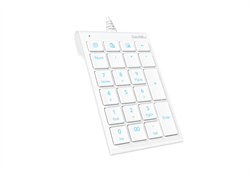 Клавиатура проводная Dareu LK22 White (белый), цифровой блок (Numpad) - фото 13751589