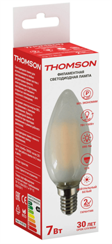 THOMSON LED FILAMENT CANDLE 7W 695Lm E14 4500K FROSTED - фото 13752898