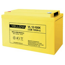 АКБ YELLOW BATTERY VL 12-100K - фото 13757523