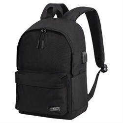 Рюкзак HEIKKI ACTIVE (ХЕЙКИ) универсальный, отделение для ноутбука, USB-порт, черный, 44х31х14 см, 272560 - фото 13767738