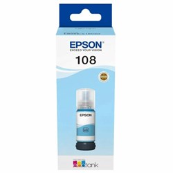 Чернила EPSON 108 (C13T09C54A) для СНПЧ EPSON L8050 /L8100 /L18050, светло-голубые, ОРИГИНАЛЬНЫЕ - фото 13767791