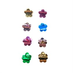 Крабы для волос НАБОР 8 шт., 1 см, зеркальный, MONTE VITA (МОНТЕ ВИТА), 457030 - фото 13768859