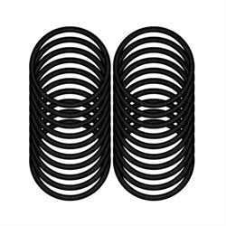 Резинки для волос НАБОР 20 шт., 0,45х14 см, чёрный, MONTE VITA (МОНТЕ ВИТА), 457039 - фото 13768868