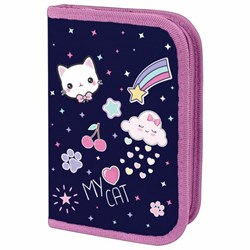 Пенал ПИФАГОР, 1 отделение, полиэстер, 19х13 см, "Leapfrog", 273472 - фото 14225223