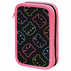 Пенал ПИФАГОР, 3 отделения, ламинированный картон, 19х11 см, "Bears", 273487 - фото 14225242