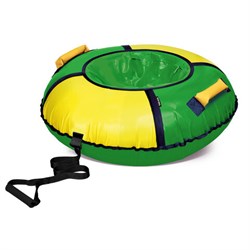 Тюбинг-ватрушка, 95 см, зеленый/желтый, верх ПВХ, Nk, ТБ1К-95/ЗЖ2 - фото 14225672