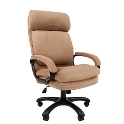 Кресло офисное Chairman СН 505, НАГРУЗКА до 150 кг, велюр, бежевое, 7127986 - фото 14691390