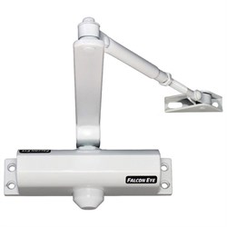 Доводчик FALCON EYE FE-B4W на дверь 65-85 кг, белый, 00-00110295 - фото 14700288