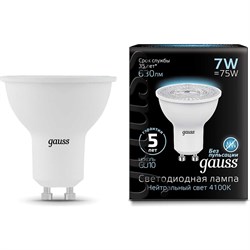 Лампа GAUSS LED MR16 GU10 7W 4100K - фото 14707450