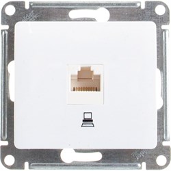 Одноместный механизм компьютерной розетки Systeme Electric Glossa - фото 14709477