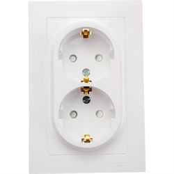 Двойная розетка Systeme Electric AtlasDesign - фото 14709956