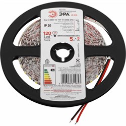 Светодиодная лента ЭРА узкая 5мм LS2835 9,6120124000KIP201 year5m нейтральный белый свет - фото 14712453