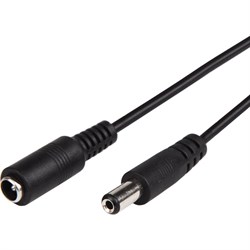 Удлинитель кабеля питания REXANT dc гнездо-штекер (2,1x5,5мм) 3м - фото 14713817