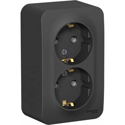 Двойная розетка Systeme Electric BLANCA - фото 14716092