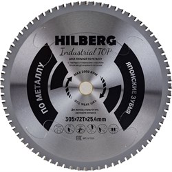 Пильный диск HILBERG Industrial TOP Металл - фото 14717012