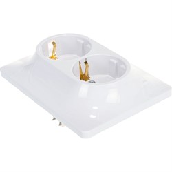 Двухместная розетка Systeme Electric Glossa - фото 14724474