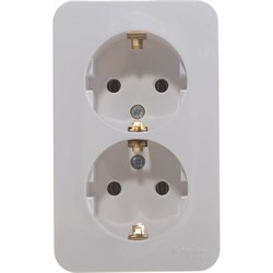 Двойная розетка Systeme Electric BLANCA - фото 14724726