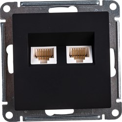 Двойная компьютерная розетка Systeme Electric ATLASDESIGN - фото 14724810