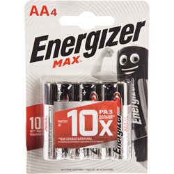 Батарейка Energizer Maximum LR6 AA 1.5В бл/4 щелочная - фото 14724931