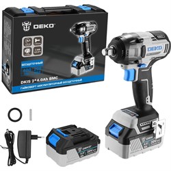 Аккумуляторный бесщеточный гайковерт DEKO DKIS - фото 14725907