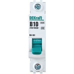 Автомат DEKraft ВА101-1P-010A-B - фото 14738578