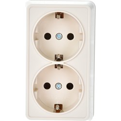Двухместная розетка Generica ОКТАВА - фото 14744310