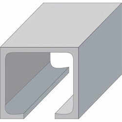 Верхняя направляющая для раздвижных дверей PALLADIUM N1 - фото 14745858