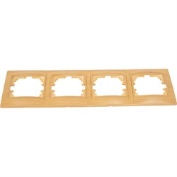 Четырехместная горизонтальная рамка Lezard MIRA - фото 14746307