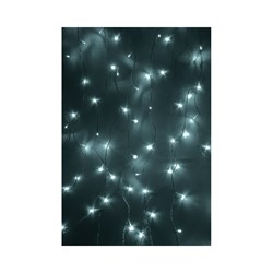 Гирлянда Neon-Night ДОЖДЬ занавес 1,5х1 м, прозрачный ПВХ, 96LED белые IP20 - фото 14746576