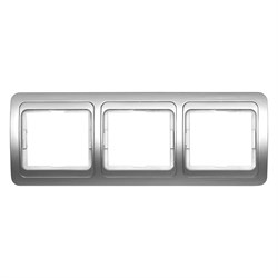 Горизонтальная трехместная рамка Smartbuy Марс - фото 14746681