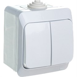 Двухклавишный выключатель Systeme Electric Этюд - фото 14747384